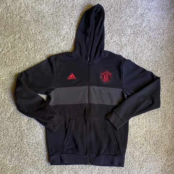 Adidas Manchester United Full-Zip Hoodie - Picture 1 of 4